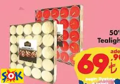 50'Lİ TEALİGHT 50'Lİ TEALİGHT